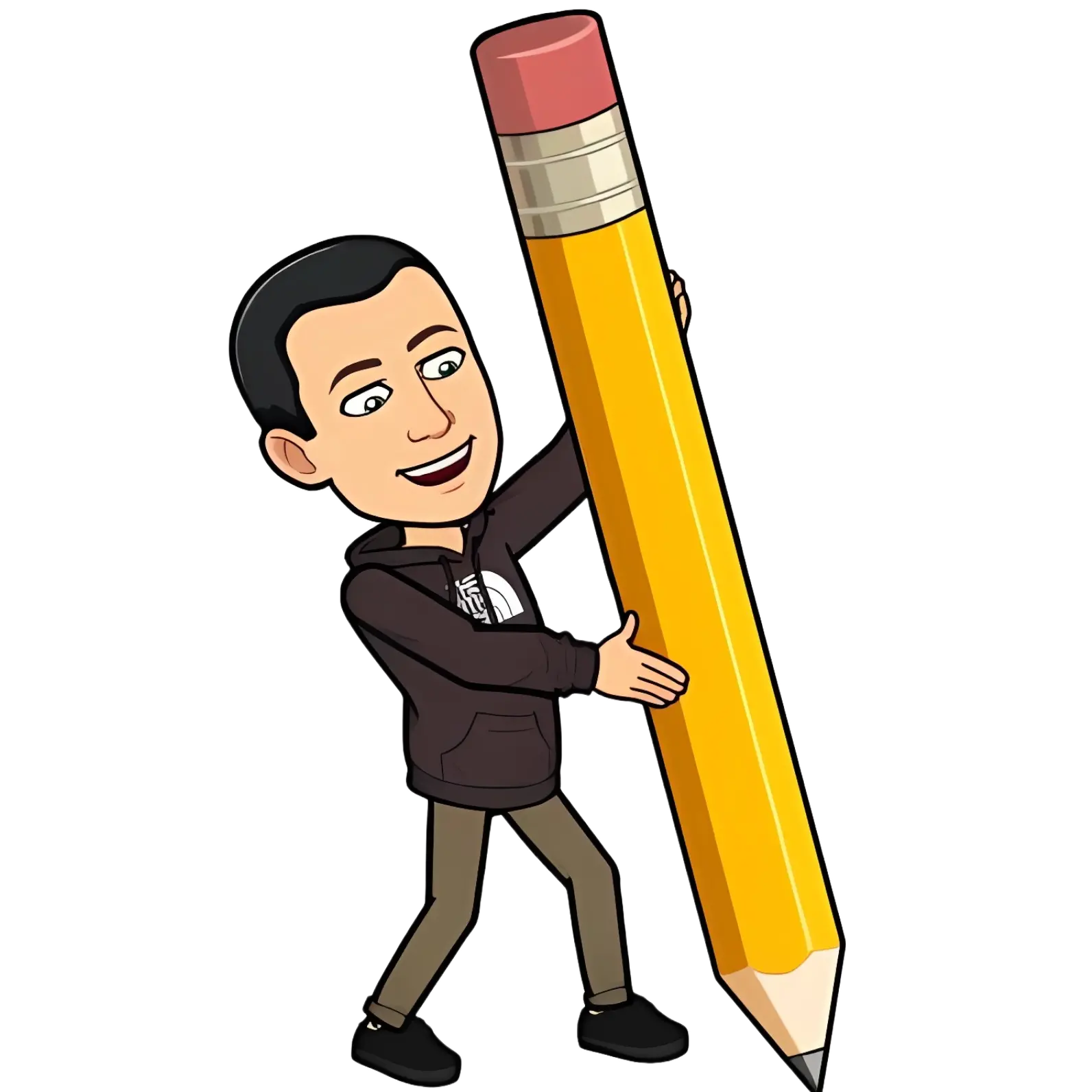 Viktor drawing something